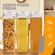 preview thumbnail 7 of 6, Cheer Collection Set of 4 Uniform Size Airtight Food Storage Containers