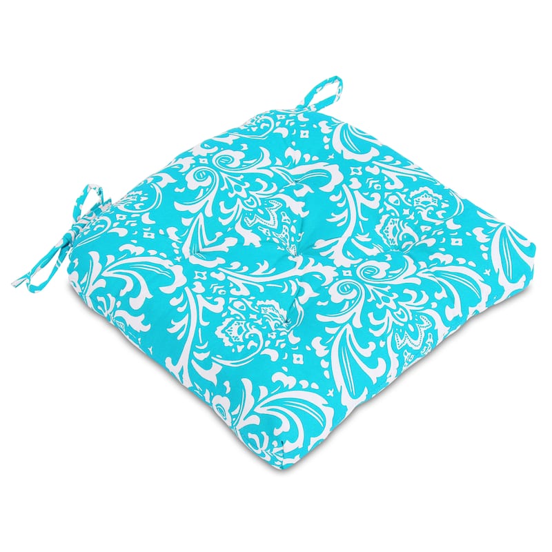 Handcrafted Cotton Chair Seat Pads Cushions with Ties - 16''x16'' for Dining | Home | Office Chairs