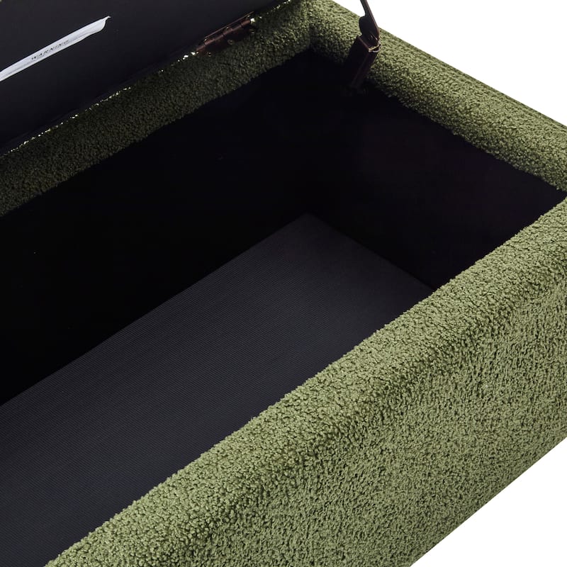 Breanna Floral Upholstered Storage Ottoman by Christopher Knight Home