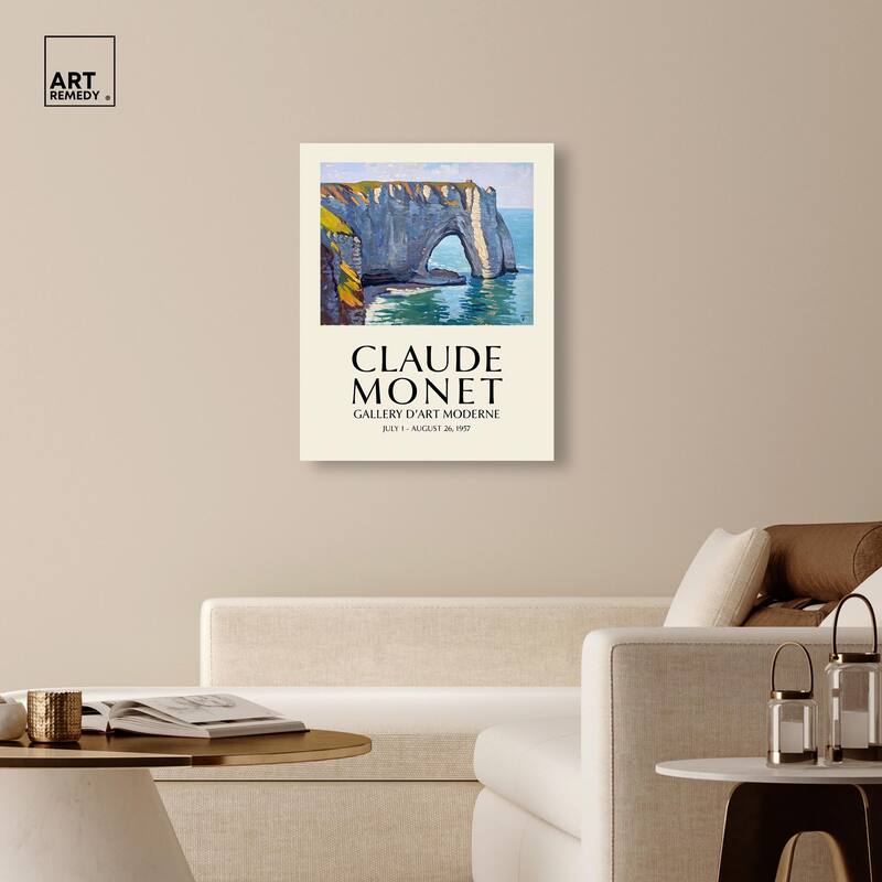 Seascape at Etretat Canvas by Art Remedy, Gallery Wrapped