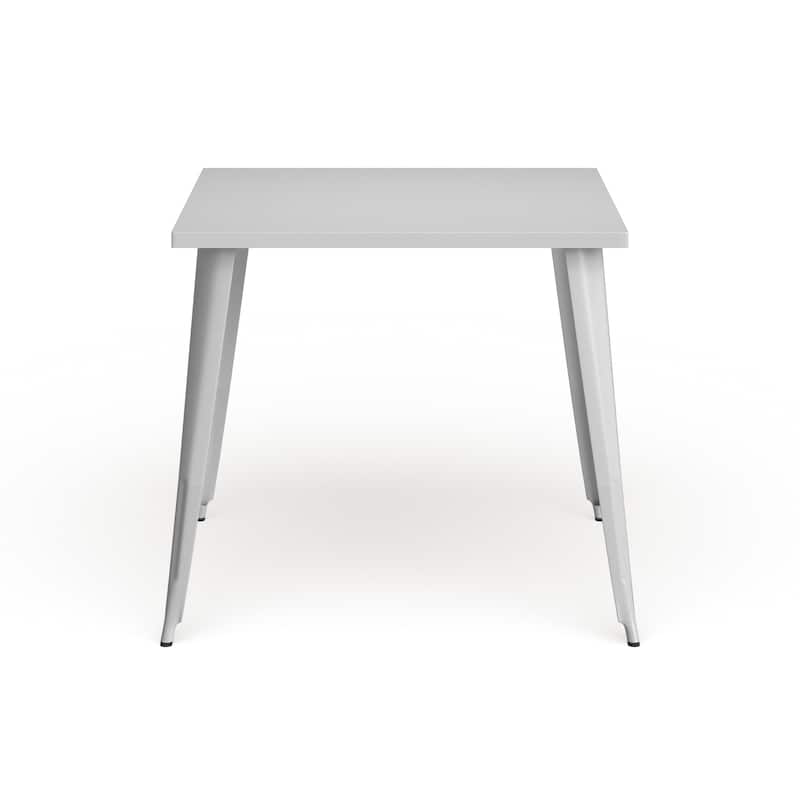 35.5'' Square Metal Indoor-Outdoor Table - 35.5"W x 35.5"D x 29.75"H
