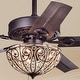 preview thumbnail 1 of 7, Catalina Bronze 5-blade 48-inch Crystal Ceiling Fan (Optional Remote)