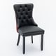 preview thumbnail 4 of 7, High-end Tufted Contemporary Upholstered Dining Chair with Nailhead Trim