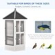 preview thumbnail 4 of 6, PawHut 72" Aviary Bird Cage, Large Wooden Bird Home Includes Perches, Lockable Doors, Budgie, Canary, Cockatiel