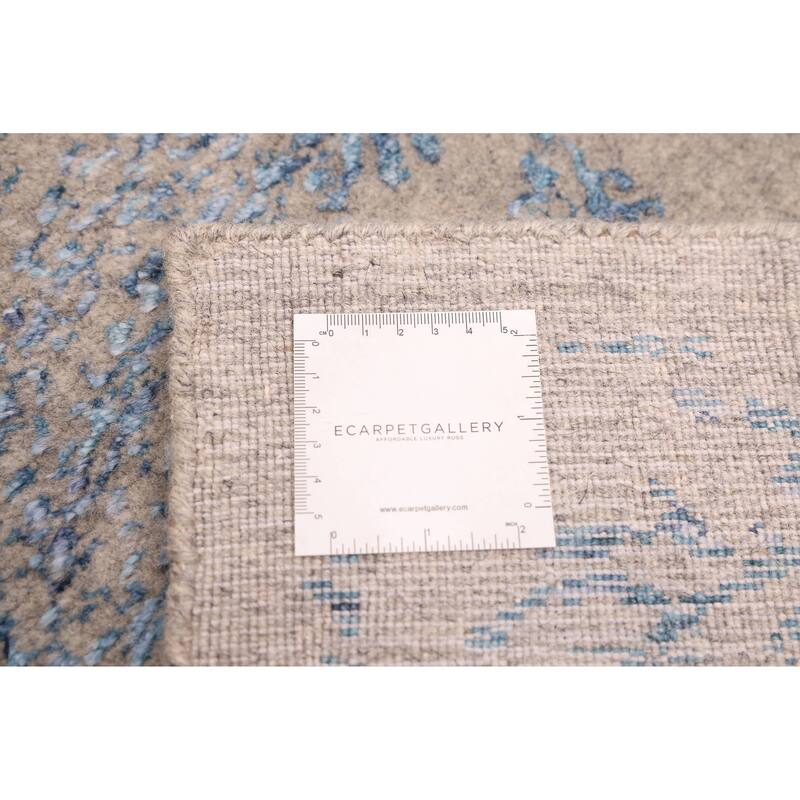 ECARPETGALLERY Hand Loomed Elysian Grey Rug - 8'1 x 9'11