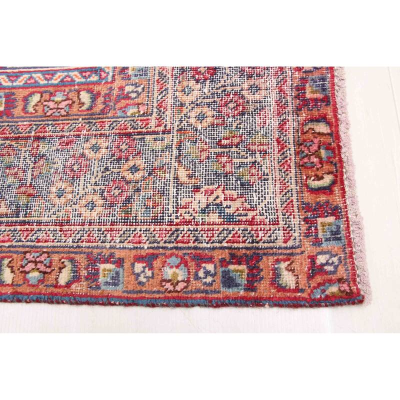 ECARPETGALLERY Hand-knotted Antalya Vintage Burgundy Wool Rug - 6'1 x 9'3