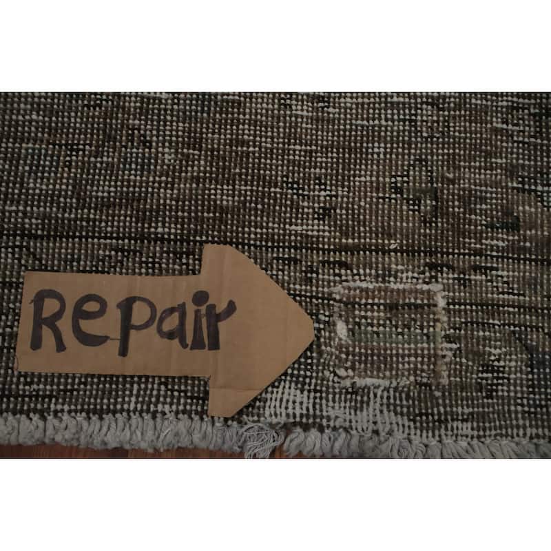 Hand Knotted Oriental 100% Wool Carpet Traditional Medallion Brown Tabriz Area Rug - 12' 10'' X 9' 1''