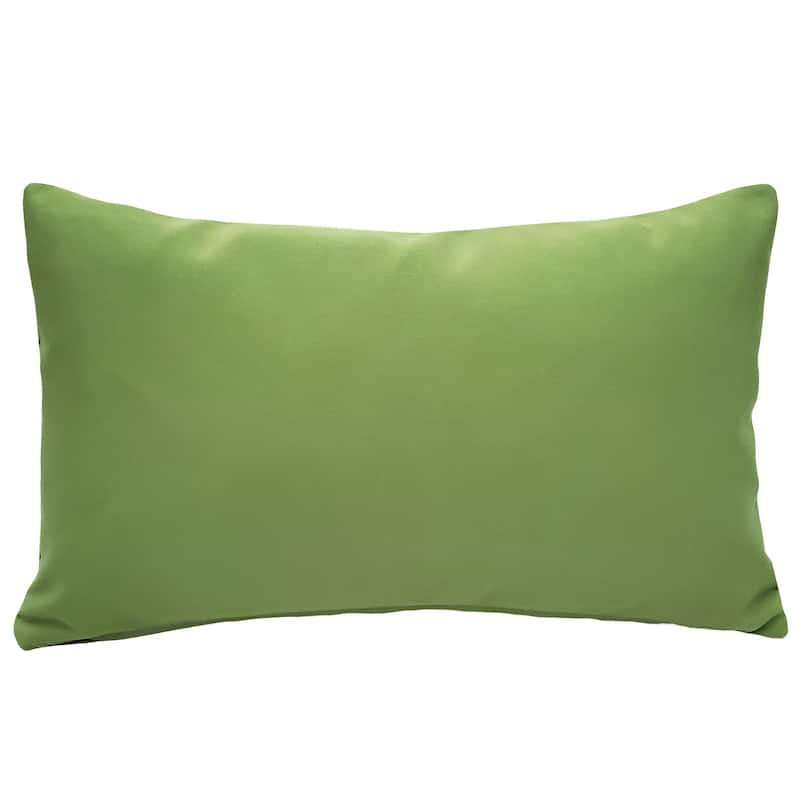 Sunbrella Ginko Green Throw Pillow - 19" x 12"