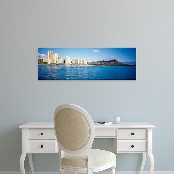 Easy Art Prints Panoramic Images's 'Volcanic mountain, Honolulu, Oahu, Hawaii' Canvas Art