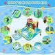 preview thumbnail 6 of 5, 11-in-1 Inflatable Water Slide Park w/ Pool, Climber & Games - 196x160x85 IN