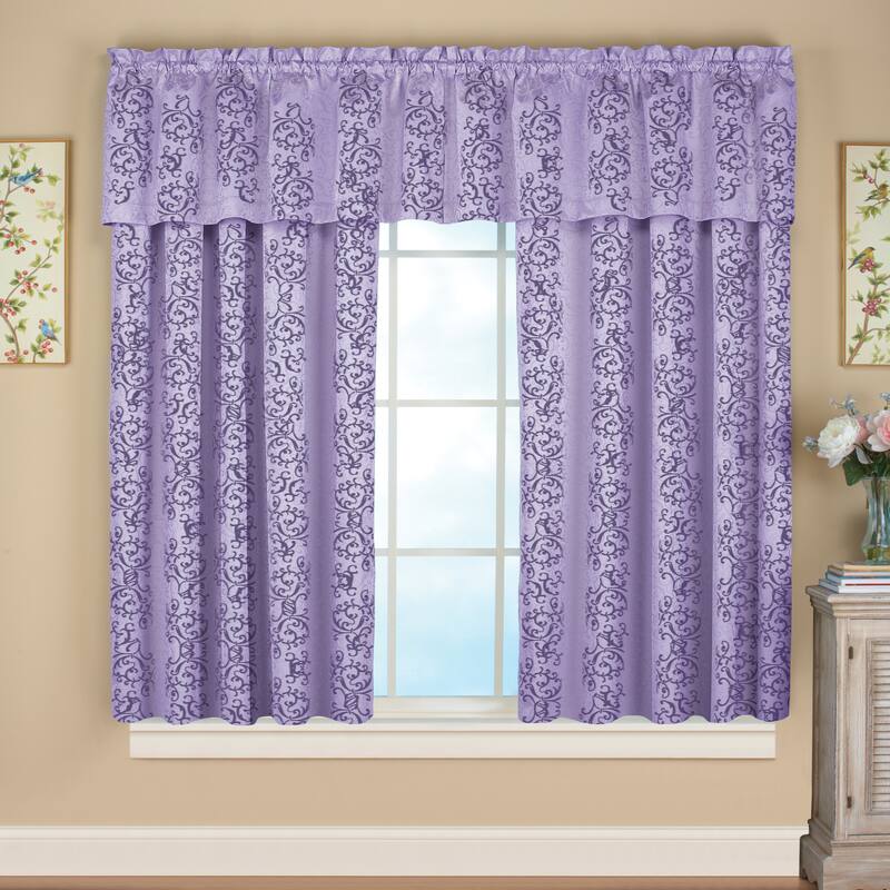 Scroll Insulated Sheen Curtain Panel
