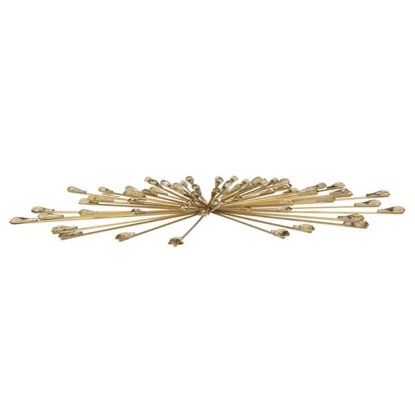 Shop Tripar Medium Gold Starburst Wall Art Overstock 21694999