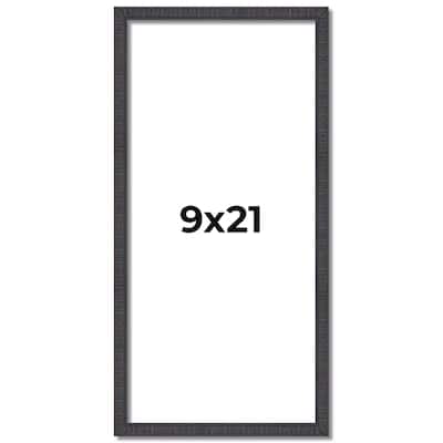 9x21 Frame Brown Solid Wood Picture Frame - Complete Modern Photo