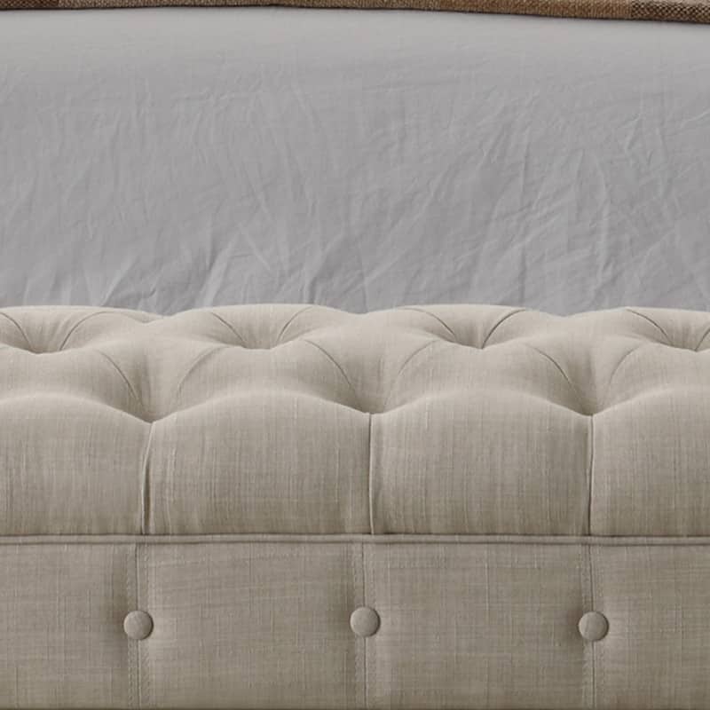 Rosevera Laguerre Tufted Upholstered Ottoman Bench, Bedroom Bench