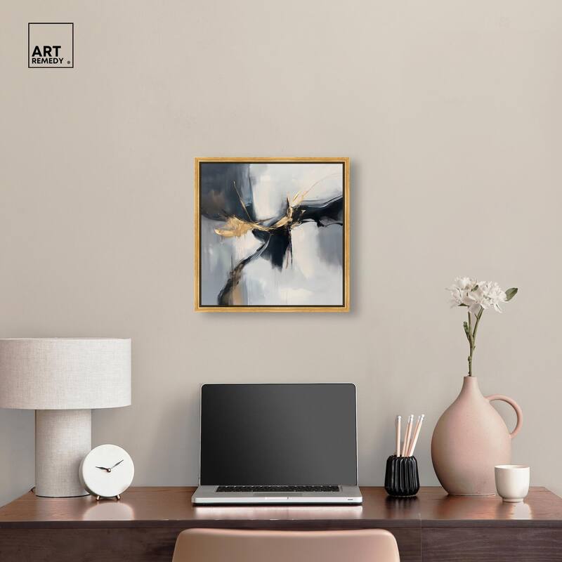 Golden Fissure I Canvas by Art Remedy