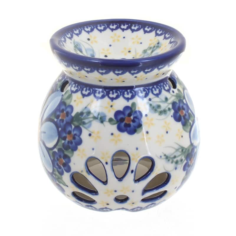 Blue Rose Polish Pottery Vena Aromatic Warmer - Daisy Surprise