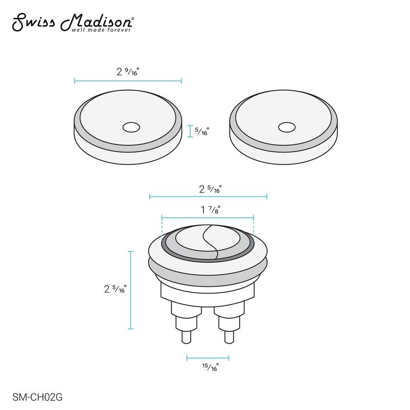 Toilet Hardware Brushed Gold