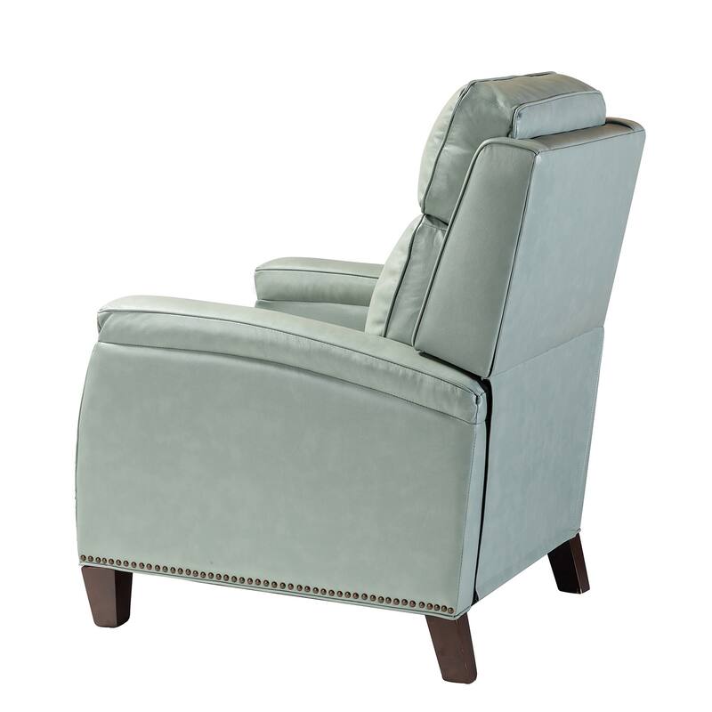 Gaspar Mid-Century Modern Pushback Recliner with Nailhead Trim by HULALA HOME