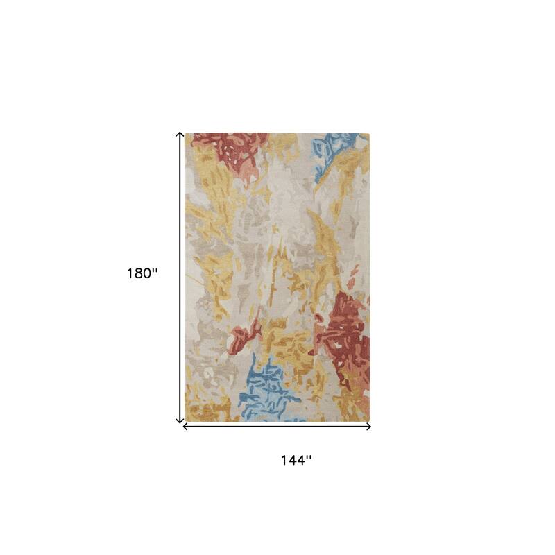 Xube Abstract Area Rug By HomeRoots - 180