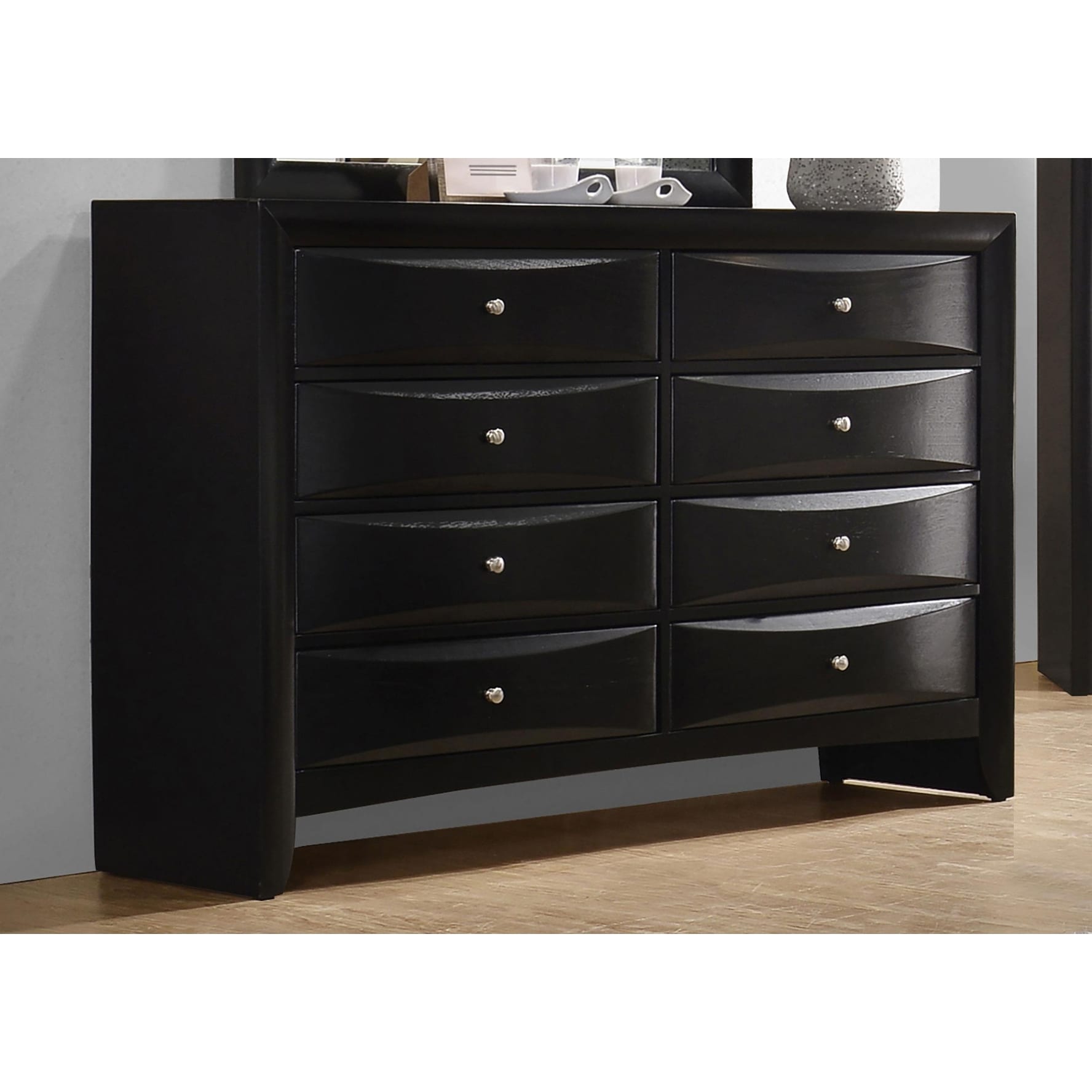 Briana 8-drawer Dresser Black