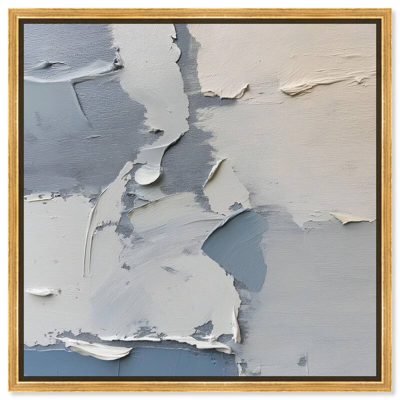 Pebble Path I Canvas by Art Remedy - Gold - 24" x 24"