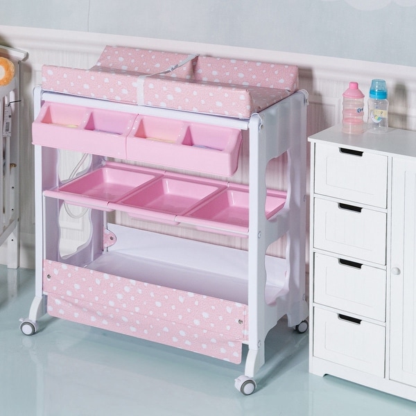 costway baby infant bath changing table