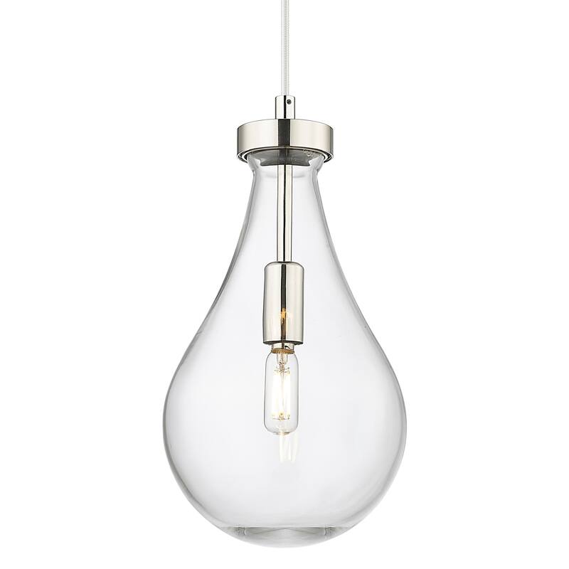 Innovations Lighting 451-1P-G451-7CL Owego 7" Wide Mini Pendant with - Polished Nickel