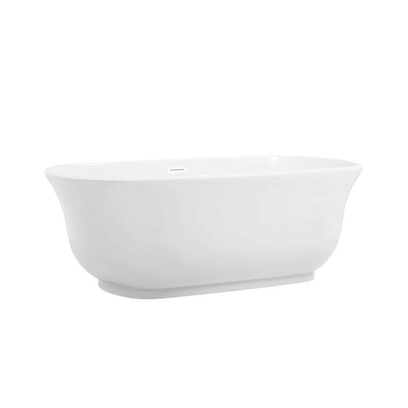 Cameron Soaking Bathtub in Glossy White