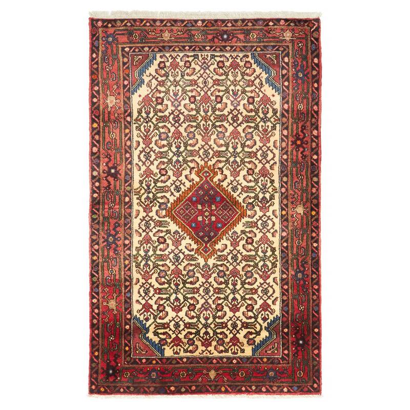 ECARPETGALLERY Hand-knotted Anadol Cream Wool Rug - 3'3 x 5'4