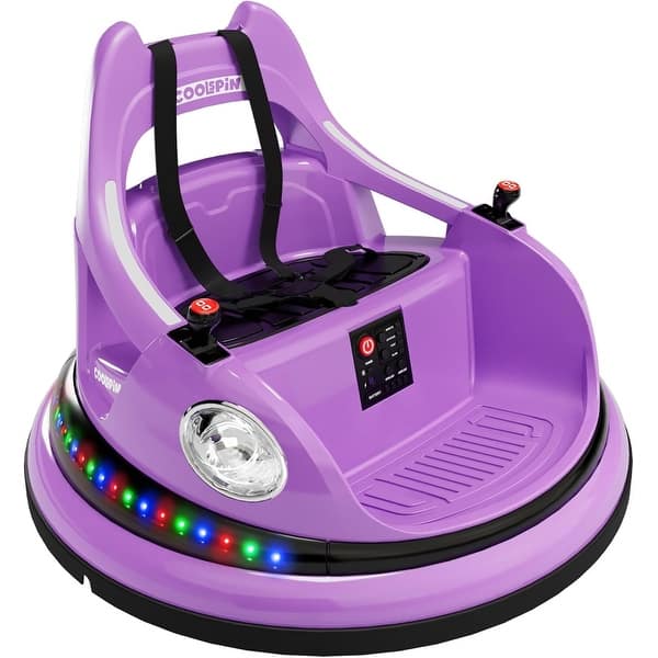 slide 2 of 32, Hetoy Ride on Bumper Car for Toddlers Purple