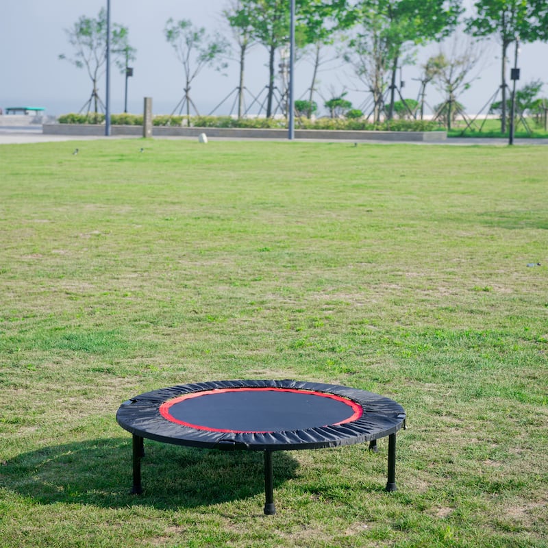 40 Inch Mini Exercise Trampoline for Adults or Kids - Indoor Fitness Rebounder Trampoline with Safety Pad Max