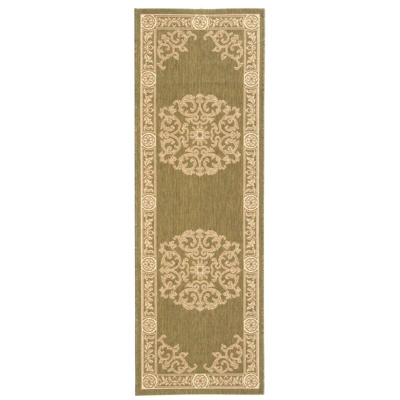 SAFAVIEH Courtyard Lineke Indoor/ Outdoor Waterproof Patio Backyard Rug