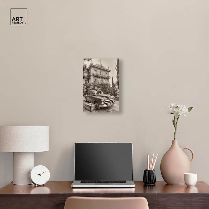 Pack Up the Car Canvas by Art Remedy, Gallery Wrapped