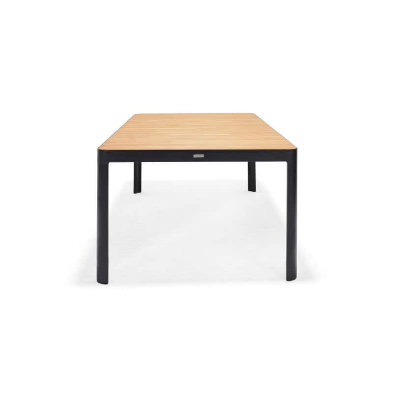 Amazonia Portalew FSC Teak and Aluminum Outdoor Patio Dining Table