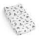 preview thumbnail 1 of 4, Sweet Jojo Designs Modern Dinosaurs Boy Girl Gender Neutral Unisex Changing Pad Cover Sheet Beige Grey Dino Reptile Trex Green