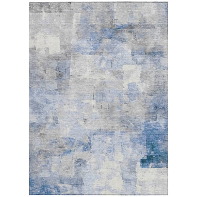HomeRoots Abstract Transitional Rectangle Outdoor Rug