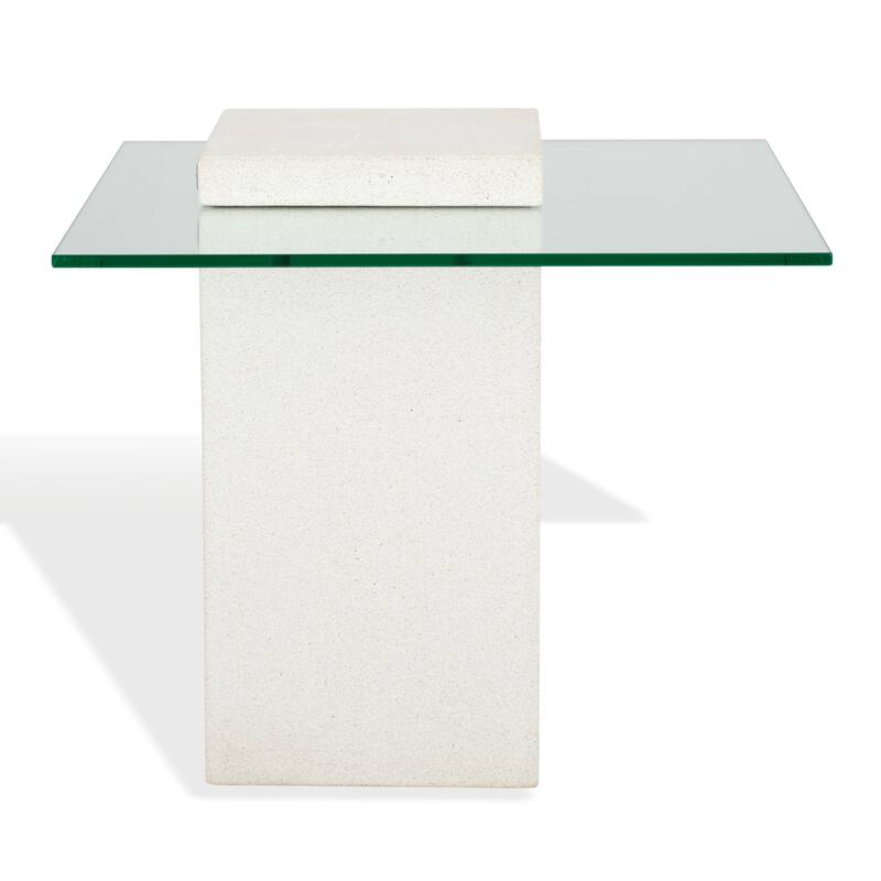 SAFAVIEH Couture Sophibeth Concrete Accent Table - 22"W x 22"D x 20"H