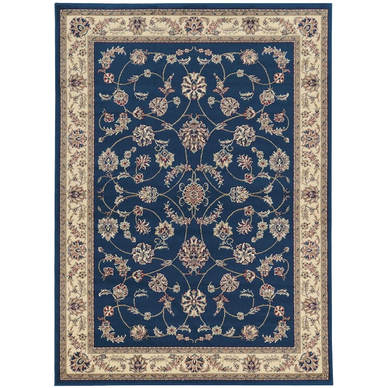 Admire Home Living Amalfi Traditional Scroll Pattern Area Rug