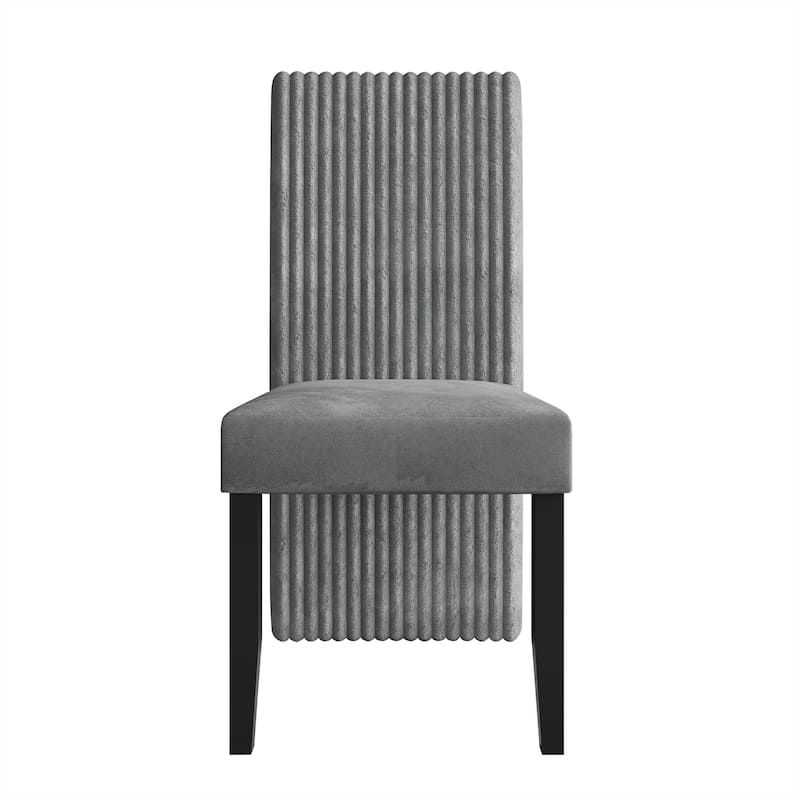 CraftPorch Corduroy Mid-Century Modern 4 Piece Dining Chair