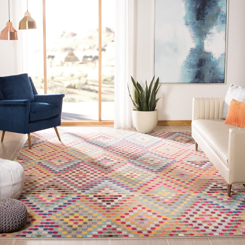 SAFAVIEH Monaco Koika Distressed Boho Rug - 10' x 14' - Multi/Beige