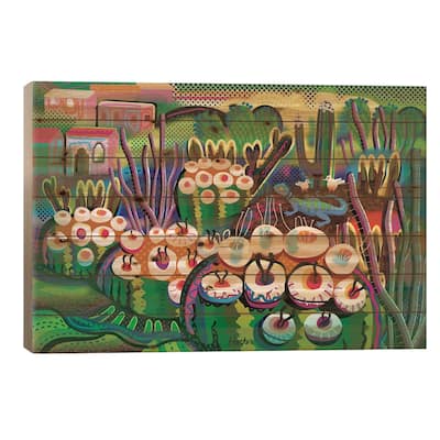 Santa Fe Print On Wood by Charles Harker - Multi-Color