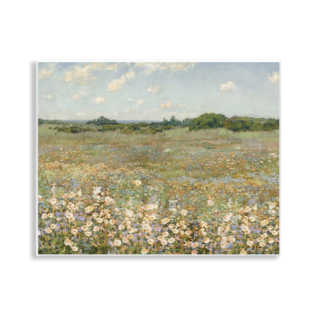 Stupell Vast Flower Speckled Meadow Wall Plaque Art Design By Amber Sterling