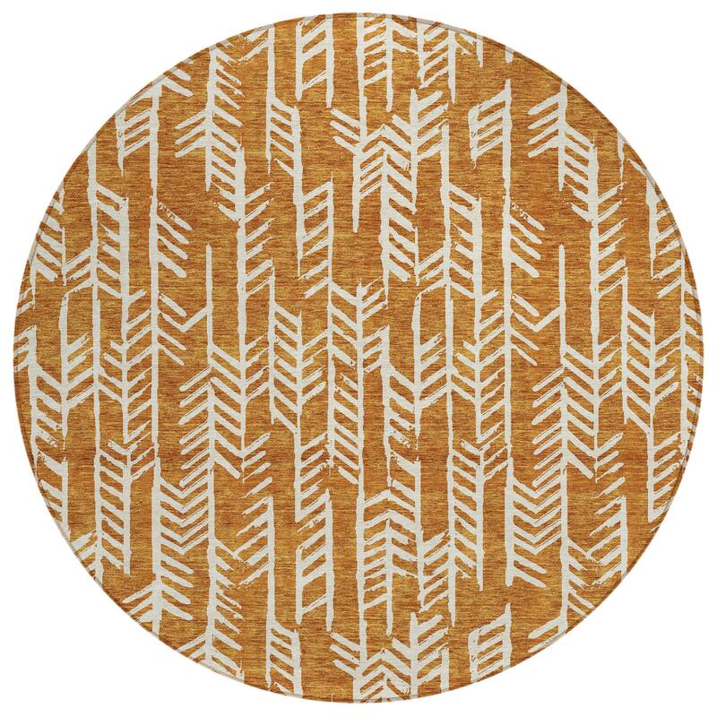 HomeRoots Tribal Transitional Rectangle Outdoor Rug