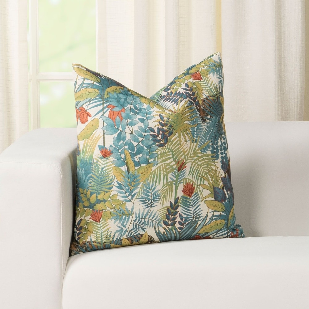Wonderland Jungle Print Throw Pillow