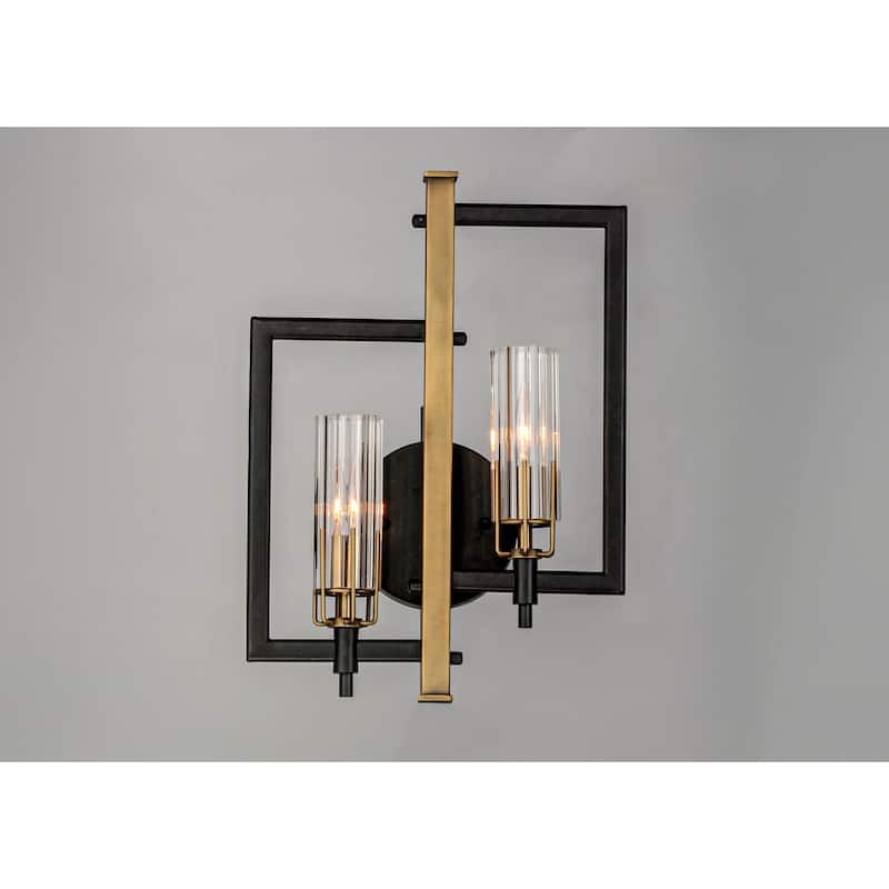 Maxim Flambeau 2 Light 18" Tall Wall Sconce