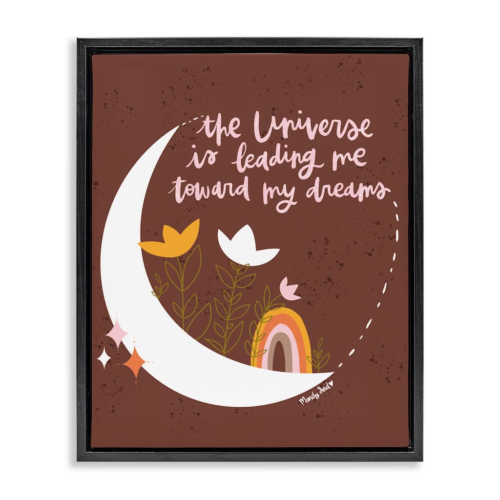 Stupell Leading Me To My Dreams Framed Floater Canvas Wall Art Design By Mandy Ford Art + Illustration