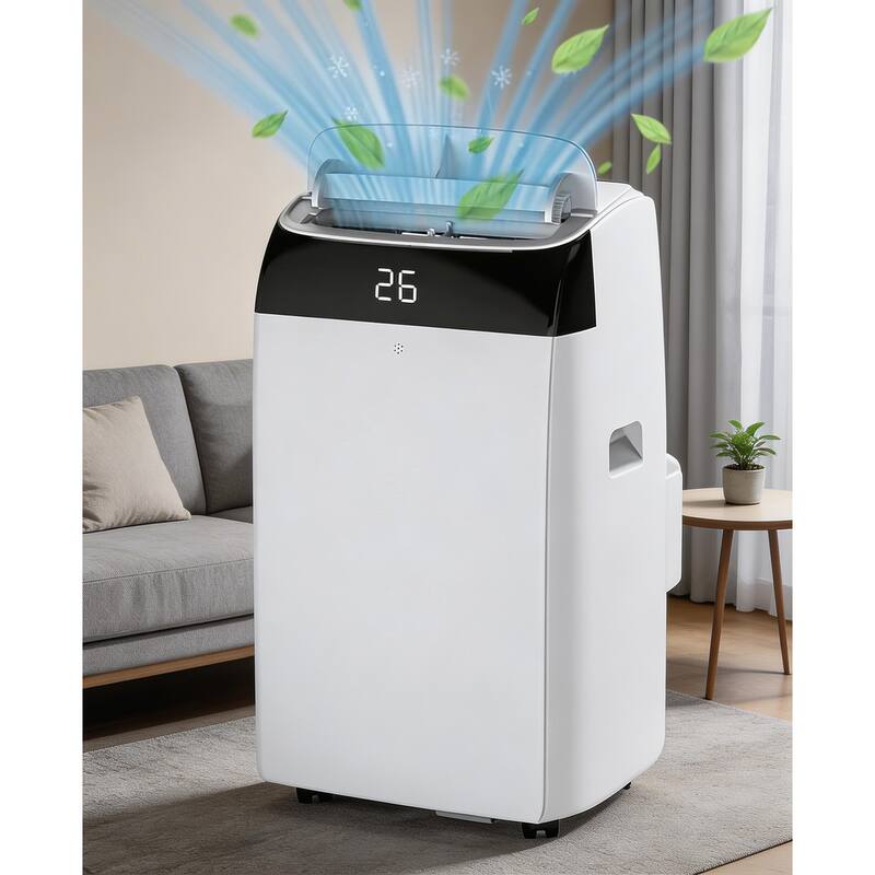 12,000 BTU 3 in-1 Ac Unit, with Dehumidifier & Fan - White