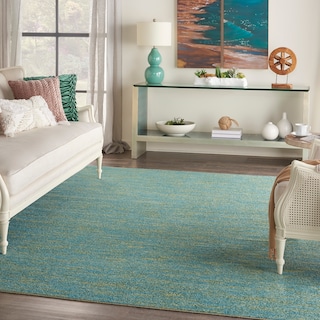Nourison Essentials Solid Contemporary Indoor/Outdoor Area Rug