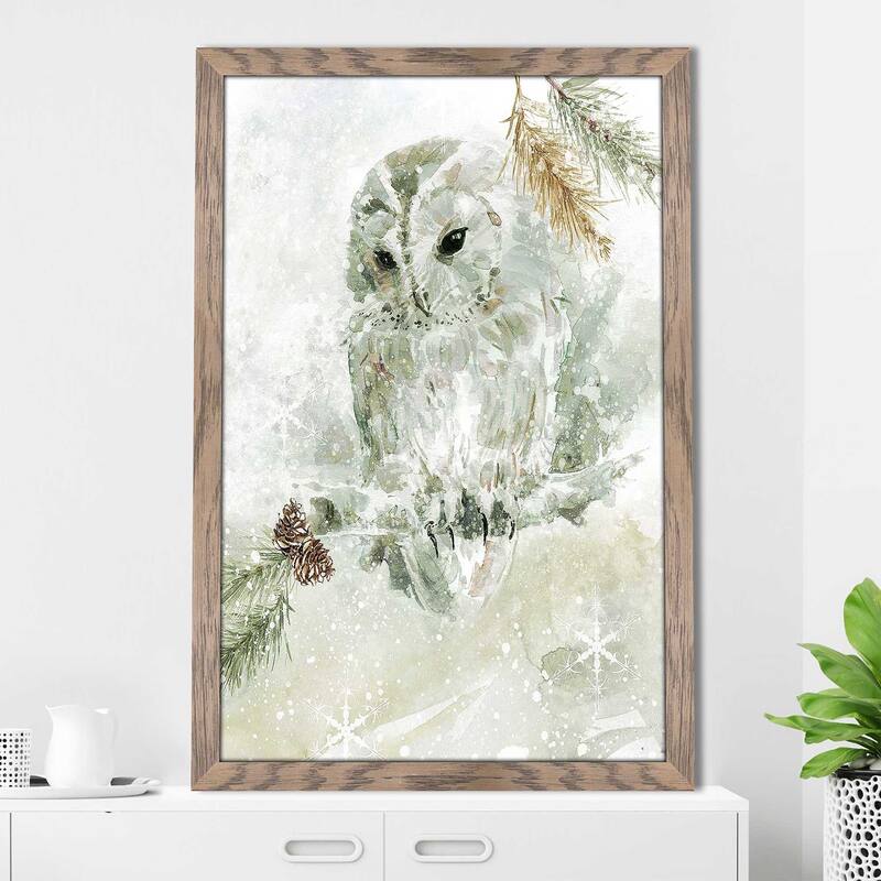 "Winter Lodge Owl" by Carol Robinson Print on Acrylic