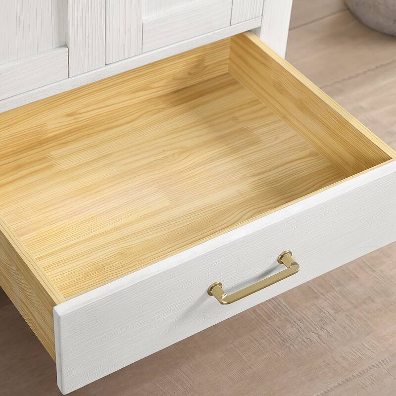 Gela Single Sink Bath Vanity with Drop-In White Ceramic Basin